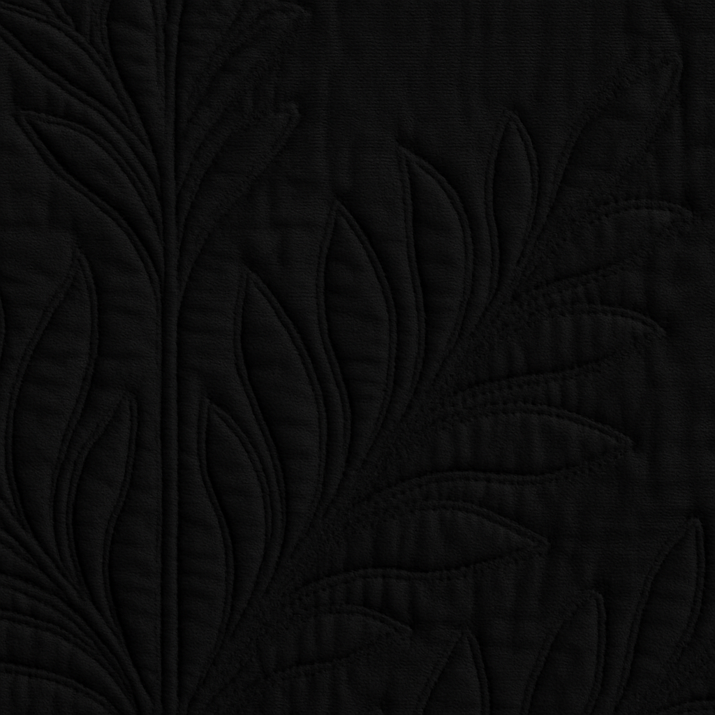 Black - Luxury King Size 3Pcs Bed Spread Set | Egyptian Cotton