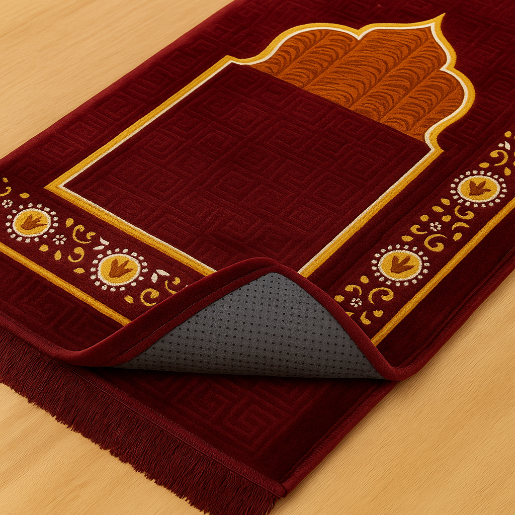 Royal Maroon Premium Velvet Mat