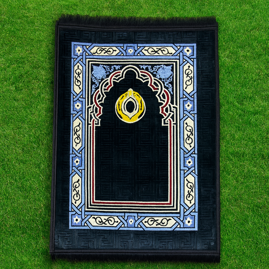 Azraq Arch Premium Velvet Prayer Mat