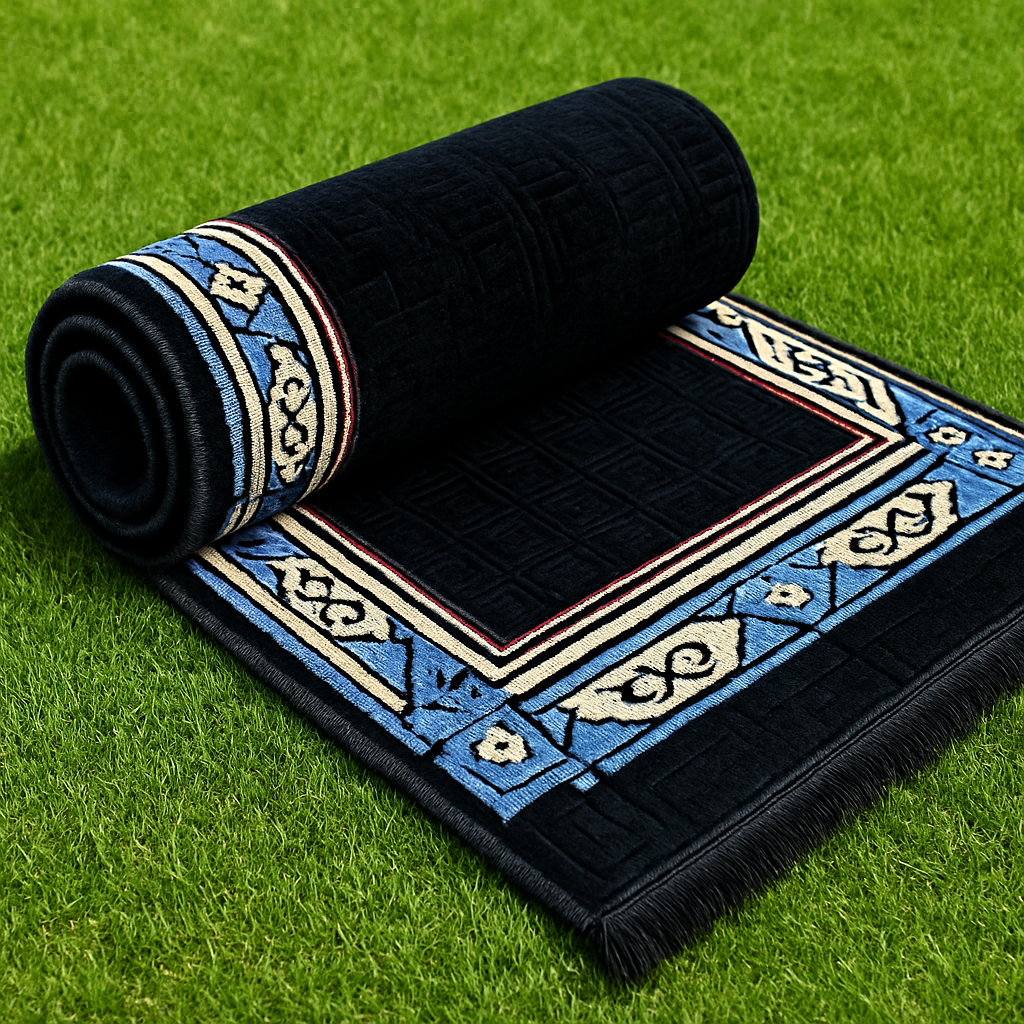 Azraq Arch Premium Velvet Prayer Mat
