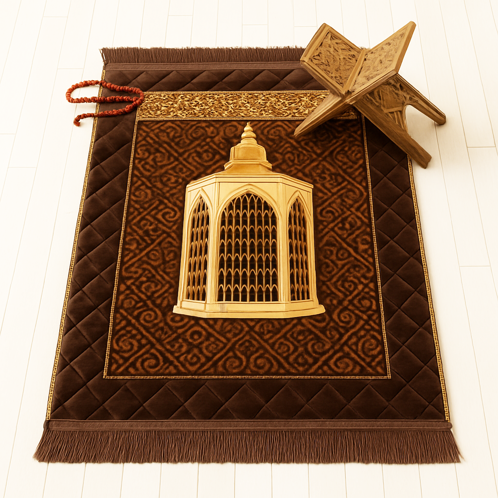 Noor-e Ibrahim Orthopedic Foam Quilted Padded Prayer Mat