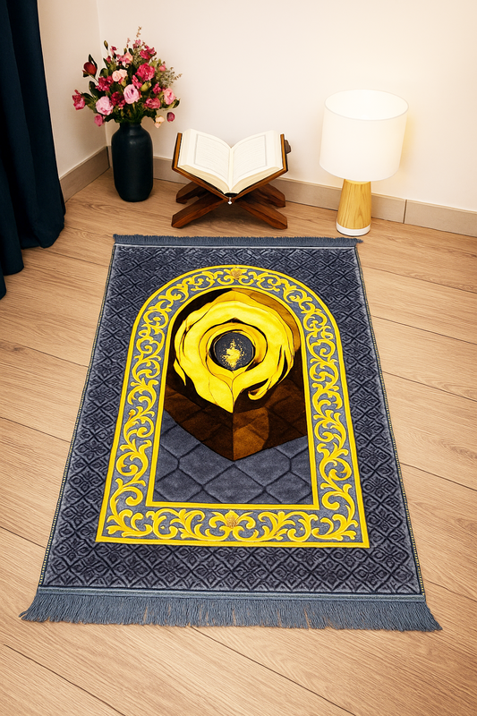 Hajr e Aswad Orthopedic Foam Quilted Padded Prayer Mat