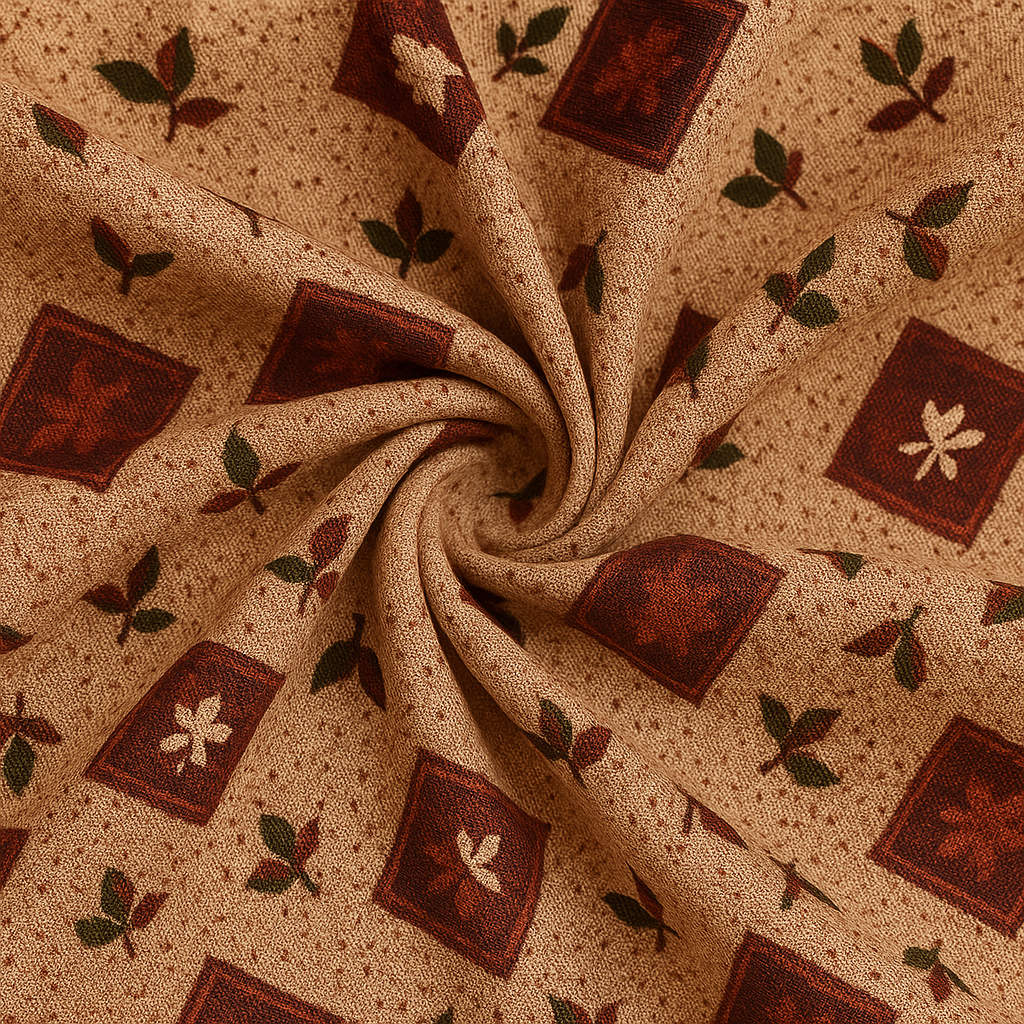 3 Pcs Walnut Mosaic Double Bed King Size Bed Sheet Set | Crystal Cotton