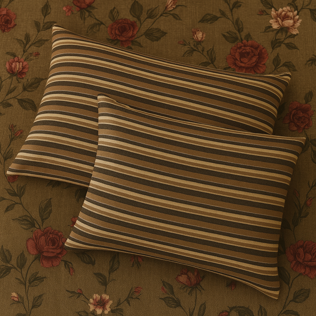 3 Pcs Dune Rose Double Bed King Size Bed Sheet Set | Pure Cotton