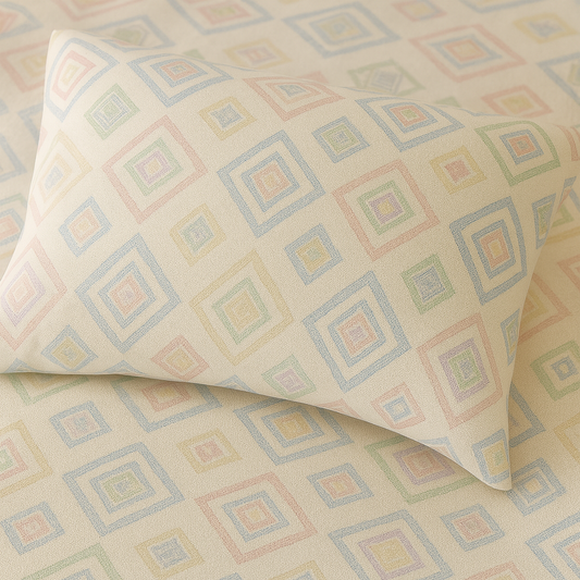 پکسل پیسٹلز کنگ سائز بیڈ شیٹ سیٹ (3 پیس)