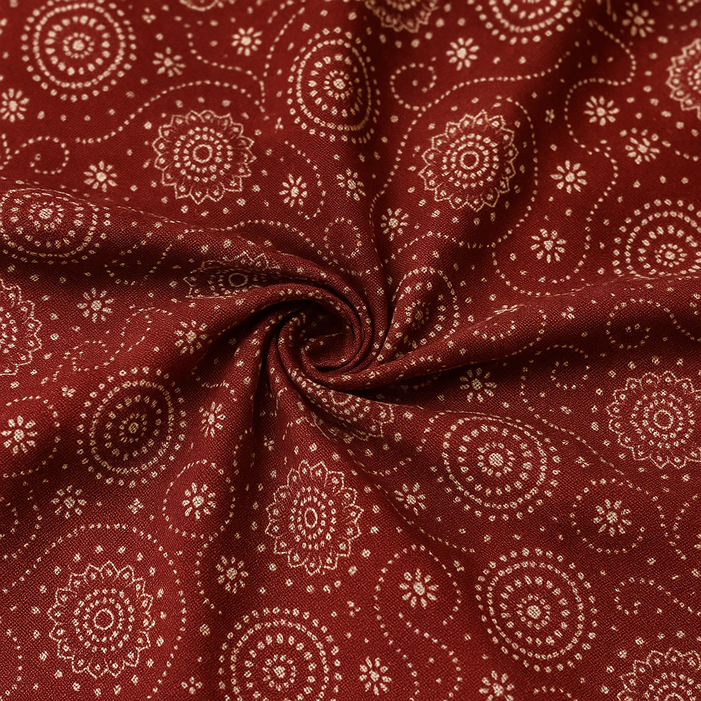 Scarlet Lattice Crystal Cotton King Size Bed Sheet Set (3-Piece)