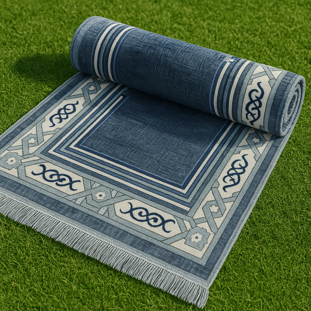 Sapphire Grace Premium Velvet Prayer Mat