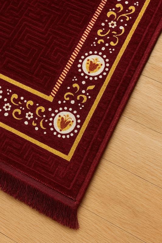 Royal Maroon Premium Velvet Mat