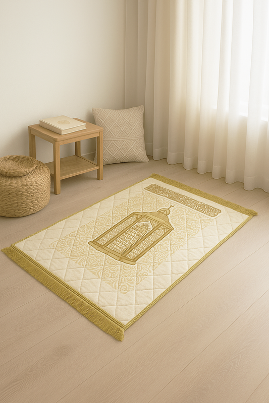Dune Blossom Orthopedic Foam Quilted Padded Prayer Mat