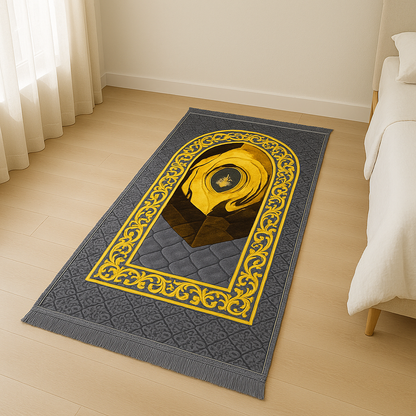 Hajr e Aswad Orthopedic Foam Quilted Padded Prayer Mat