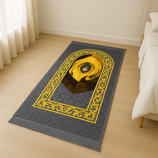 Hajr e Aswad Orthopedic Foam Quilted Padded Prayer Mat