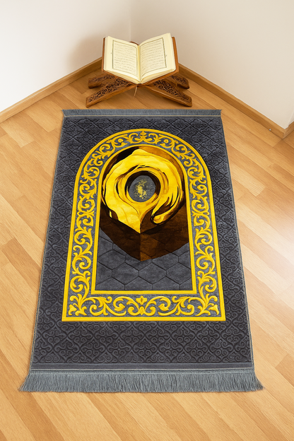 Hajr e Aswad Orthopedic Foam Quilted Padded Prayer Mat