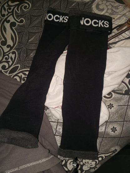 2 PCS Winter Warm Knee Pads With Strap - Allow To Open