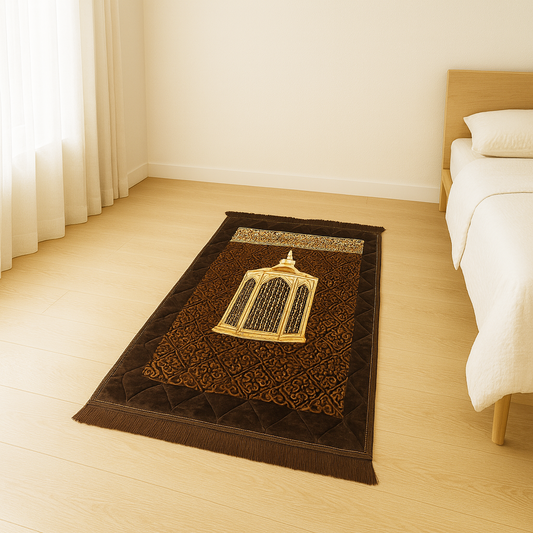 Noor-e Ibrahim Orthopedic Foam Quilted Padded Prayer Mat